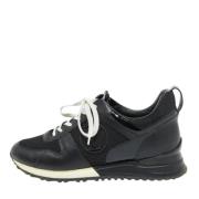 Pre-owned Leather sneakers Louis Vuitton Vintage , Black , Dames