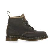 Groene Leren Veterschoenen Dr. Martens , Green , Heren