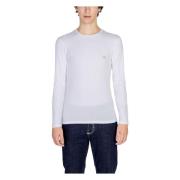 Witte Lange Mouw Gebreide Kleding Emporio Armani , White , Heren