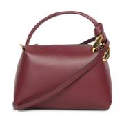 Elegante Bordeaux Leren Tas JW Anderson , Red , Dames