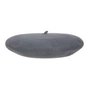 Wollen Baret met Gouden Logo Borsalino , Gray , Unisex