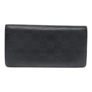 Pre-owned Canvas wallets Louis Vuitton Vintage , Black , Heren