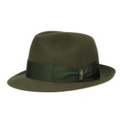 Vilt Kleine Rand Hoed Borsalino , Green , Heren