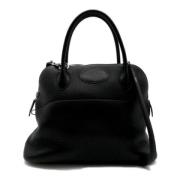 Pre-owned Leather handbags Hermès Vintage , Black , Dames