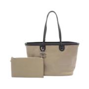 Pre-owned Leather chanel-bags Chanel Vintage , Beige , Dames