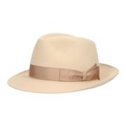 Tijdloze Medium Rand Hoed Borsalino , Brown , Heren