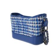 Pre-owned Wool chanel-bags Chanel Vintage , Blue , Dames