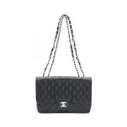 Pre-owned Leather chanel-bags Chanel Vintage , Black , Dames