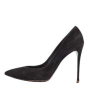 Pre-owned Suede heels Dolce & Gabbana Pre-owned , Black , Dames