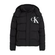 Stijlvolle Jas voor Mannen Calvin Klein , Black , Heren