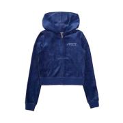 Stijlvolle hoodie voor vrouwen Juicy Couture , Blue , Dames