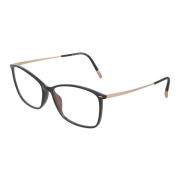 Titanium Vierkante Frame Bril Silhouette , Black , Heren