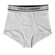 Wit Katoenen Stretch Logo Ondergoed Dolce & Gabbana , White , Dames