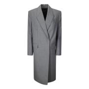 Stijlvolle Jas voor Trendy Uitstraling Mugler , Gray , Dames