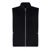 Blauwe Gebreide Vest Aw24 Low Brand , Blue , Heren