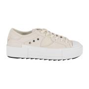 Haute Low Woman Sneakers Parijse Stijl Philippe Model , Beige , Dames