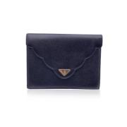 Pre-owned Leather clutches Yves Saint Laurent Vintage , Black , Dames