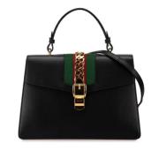 Pre-owned Leather gucci-bags Gucci Vintage , Black , Dames