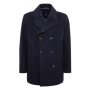 Peacoat van wol Boggi Milano , Blue , Heren