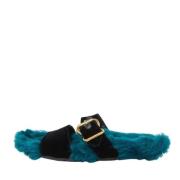 Pre-owned Velvet flats Prada Vintage , Blue , Dames