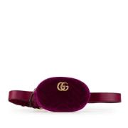 Pre-owned Suede gucci-bags Gucci Vintage , Purple , Dames