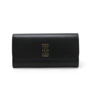 Pre-owned Leather wallets Cartier Vintage , Black , Dames