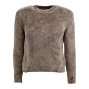 Zachte Chenille Trui Herno , Brown , Dames