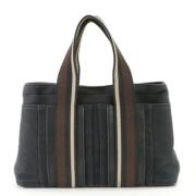 Pre-owned Canvas handbags Hermès Vintage , Black , Dames