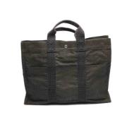 Pre-owned Canvas totes Hermès Vintage , Gray , Dames