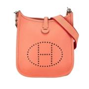 Pre-owned Leather shoulder-bags Hermès Vintage , Orange , Dames