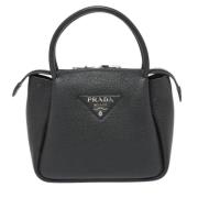 Pre-owned Leather prada-bags Prada Vintage , Black , Dames