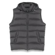 Afneembare bodywarmer met zakken Herno , Gray , Heren