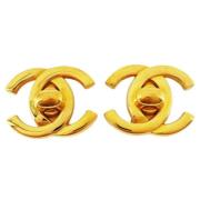 Pre-owned Metal chanel-jewelry Chanel Vintage , Yellow , Dames