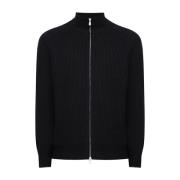 Cashmere Zip Pullover Sweater Brunello Cucinelli , Black , Heren