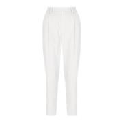 Fluwelen Gestreepte Elastische Broek Brunello Cucinelli , Gray , Dames