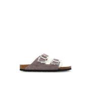 Arizona Shearling Slides Birkenstock , Purple , Dames