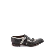 Vintage-look Shanghai loafers met franjes Church's , Black , Heren