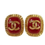 Pre-owned Yellow Gold chanel-jewelry Chanel Vintage , Red , Dames