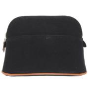 Pre-owned Canvas pouches Hermès Vintage , Black , Dames