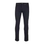 Slim Jeans van Katoen en Elastaan Saint Laurent , Black , Heren