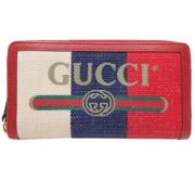 Pre-owned Canvas wallets Gucci Vintage , Red , Dames