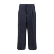 Klassieke Blauwe Wollen Broek Dior , Blue , Heren