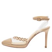 Pre-owned Leather heels Christian Louboutin Pre-owned , Beige , Dames