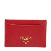 Pre-owned Fabric wallets Prada Vintage , Red , Dames