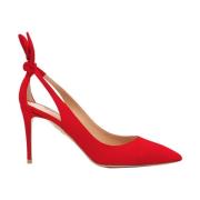 Elegant Bow Tie Pump Lipstick Aquazzura , Red , Dames