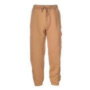 Trekkoord Katoen-Polyester Sweatpants Mackage , Brown , Heren