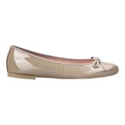 Glanzende Balletflats Pretty Ballerinas , Beige , Dames