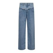 Denimcc Block Jeans met wijde pijpen Co'Couture , Blue , Dames