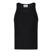 Zwarte Ribgebreide Top Coperni , Black , Dames