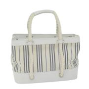 Pre-owned Canvas handbags Burberry Vintage , Beige , Dames